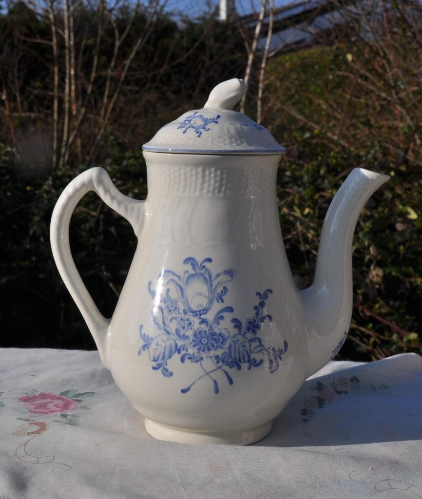 cafetiere en faience boch decor bleu mariemont, Antiek en Kunst, Ophalen of Verzenden