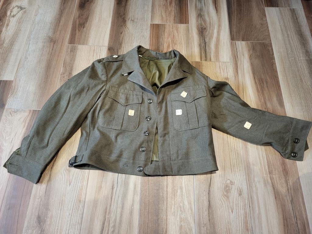 veste battledress, US 2WW, Collections, Objets militaires | Seconde Guerre mondiale, Enlèvement ou Envoi