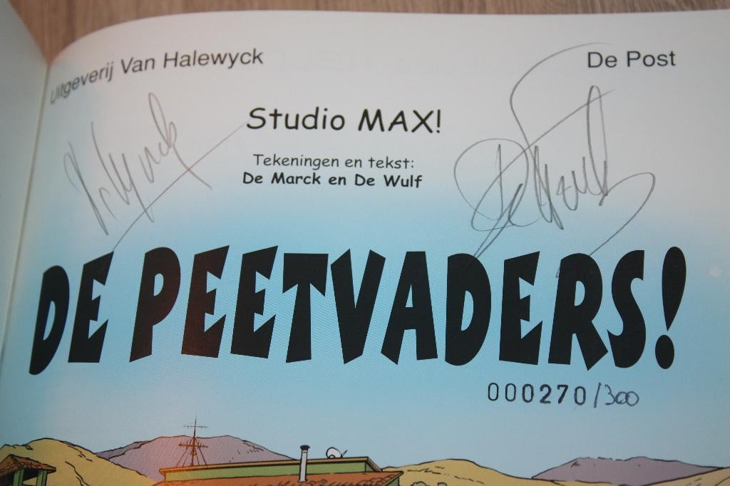 gesigneerde strip 10 jaar studio Max , DE Marck & De Wulf, Enlèvement ou Envoi, Une BD, Comme neuf, De Marck & De Wulf