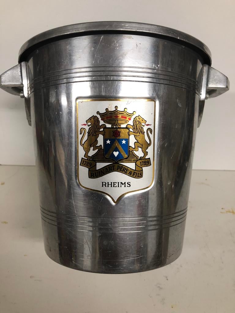 Champagne koeler vintage retro, Verzamelen, Wijnen, Gebruikt, Champagne, Frankrijk, Vol, Ophalen of Verzenden