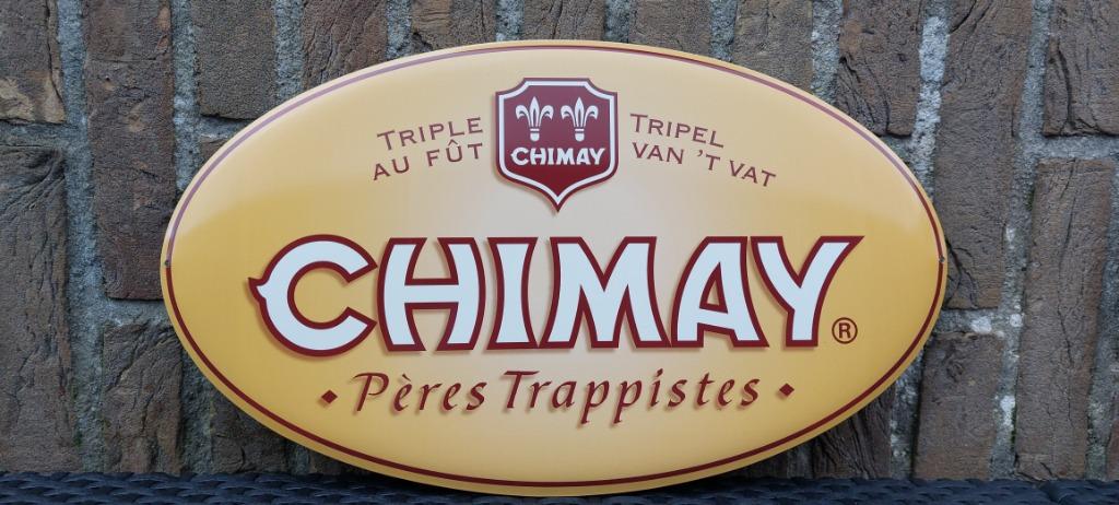 Panneau publicitaire Chimay triple, Collections, Marques de bière, Neuf, Panneau, Plaque ou Plaquette publicitaire, Autres marques