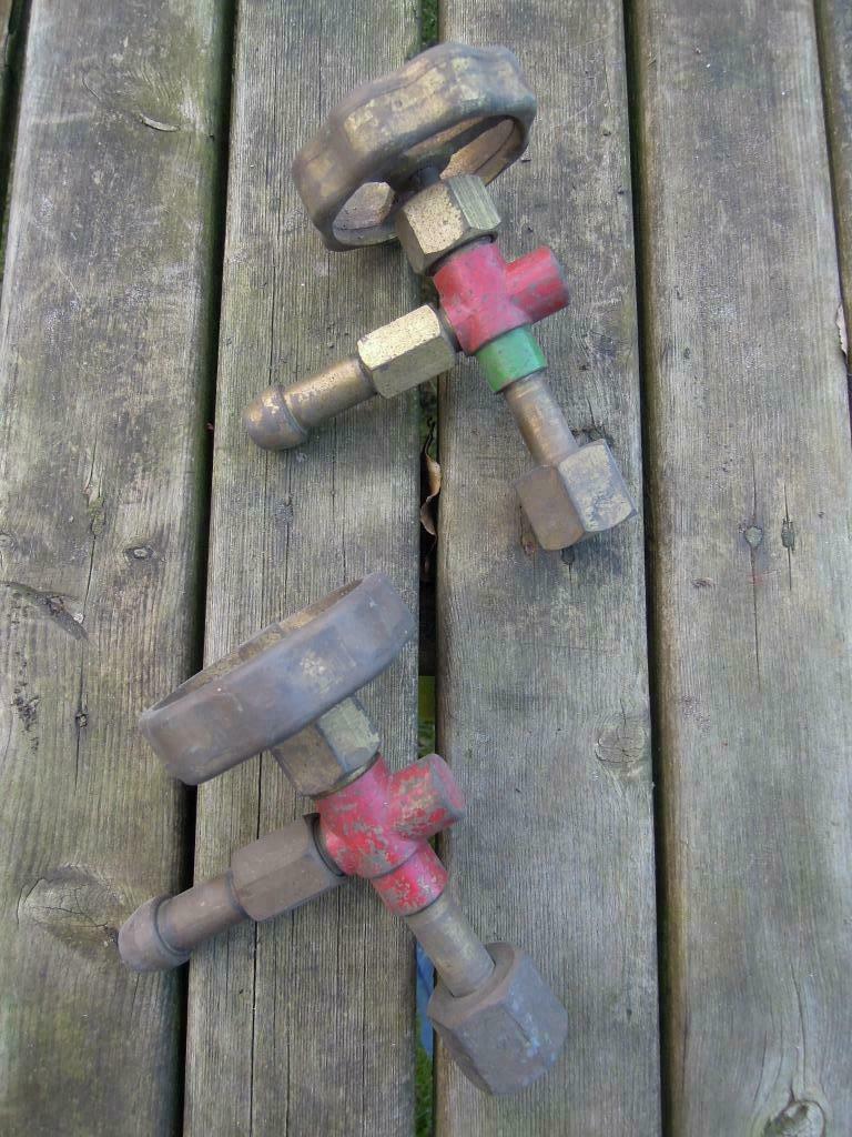 oude koperen gaskraan, Doe-het-zelf en Bouw, Ophalen of Verzenden, Gebruikt