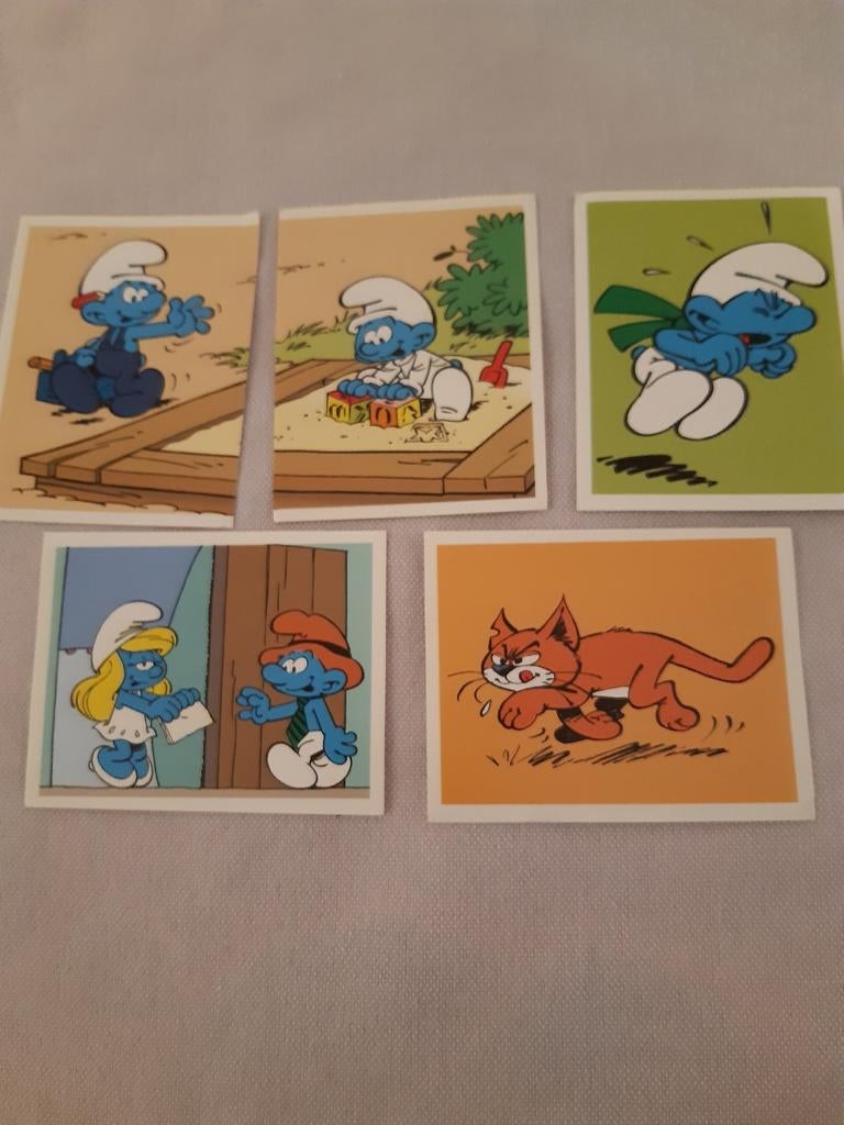 5 autocollants SCHTROUMPF (PANINI), Envoi, Neuf