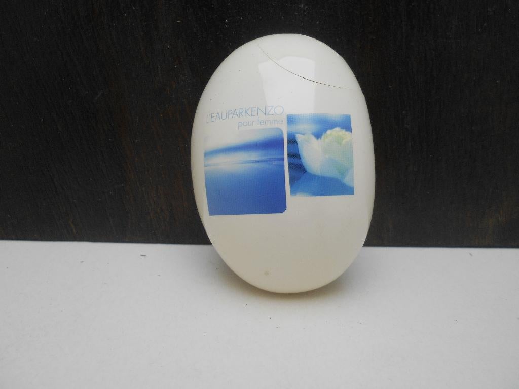 ancien flacon parfum vide L'eau par Kenzo en forme de gallet, Ophalen of Verzenden, Gebruikt, Parfumfles