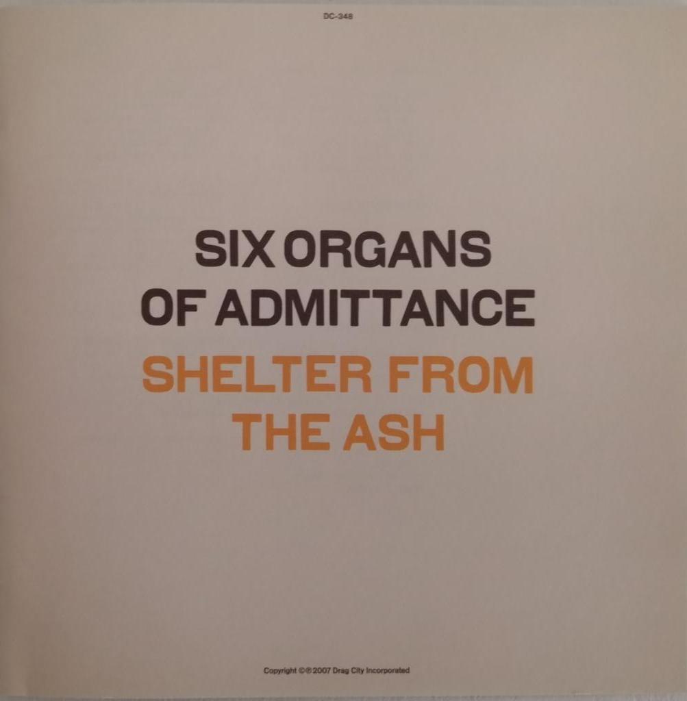 SIX ORGANS OF ADMITTANCE - Shelter from the ash (CD), Cd's en Dvd's, Cd's | Rock, Zo goed als nieuw, Alternative, Ophalen of Verzenden