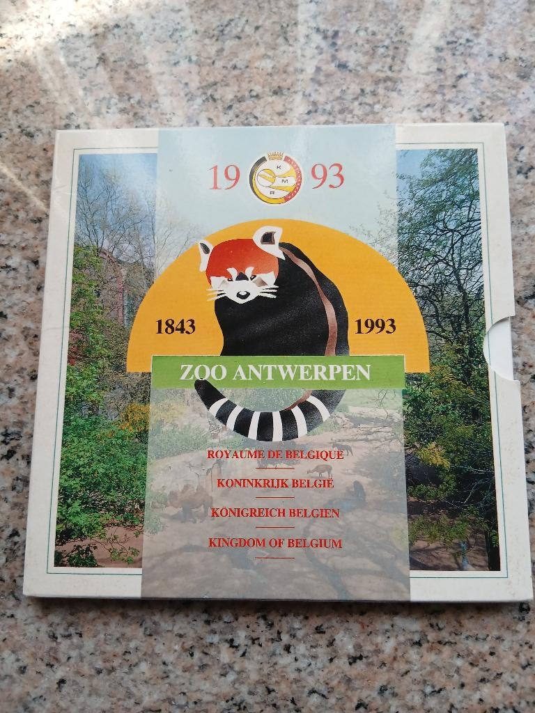 Set fleurs de coins Francs Belge.150 ans Zoo d’Anvers, Timbres & Monnaies, Enlèvement ou Envoi, Autre, Série