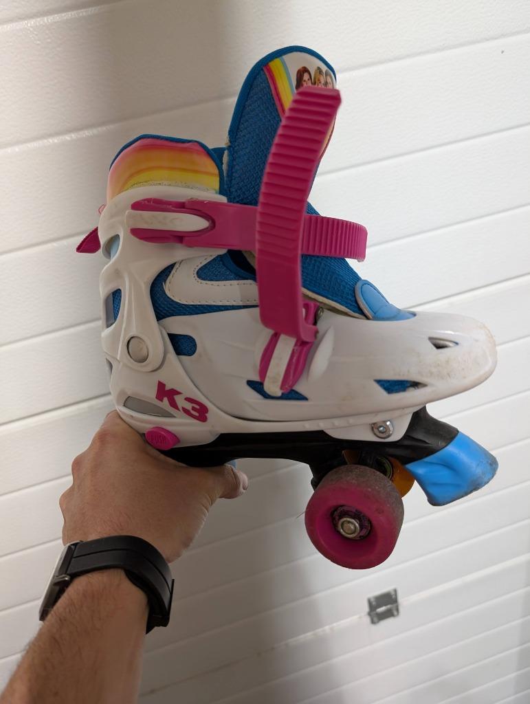 k3 rolschaatsen met nieuwe abec9 lagers, Réglable, Enlèvement, Utilisé, Enfants
