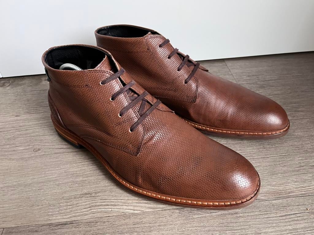 Floris van Bommel herenschoenen maat 9.5 / 43.5 H, Bottes, Enlèvement ou Envoi, Comme neuf, Brun