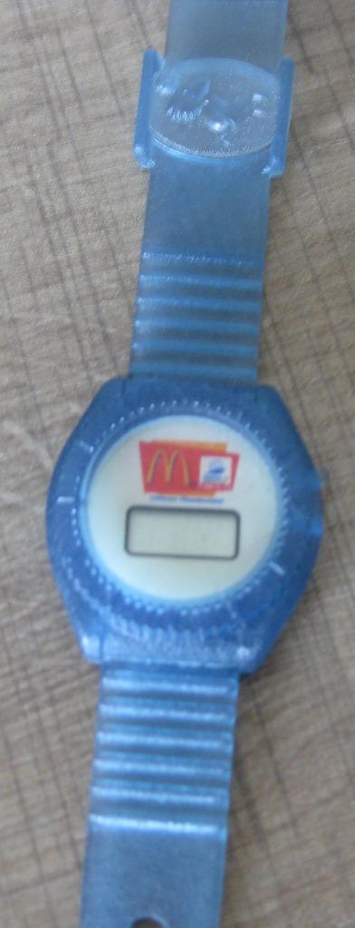 Mc Donald's blauw horloge - France World Cup 1998, Enlèvement ou Envoi, Utilisé, Autres types