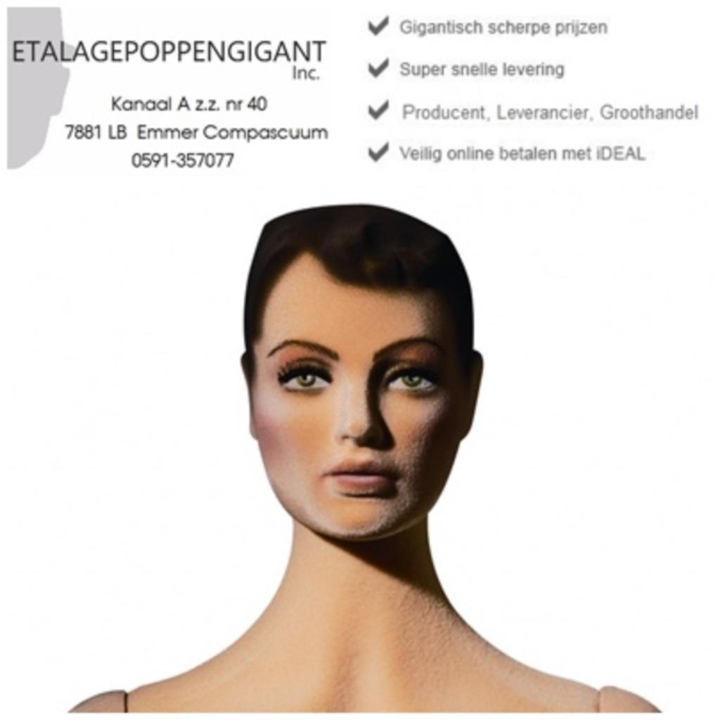 Flexibele Mannequins: Nieuw: Realistische Modellen EPG, Neuf, Enlèvement ou Envoi, Autres couleurs, ETALAGEPOPPENGIGANT.NL