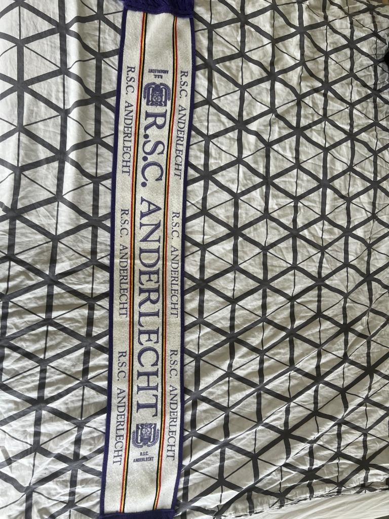 oldscool sjaal rsca anderlecht, Ophalen of Verzenden, Zo goed als nieuw, Vaantje of Sjaal