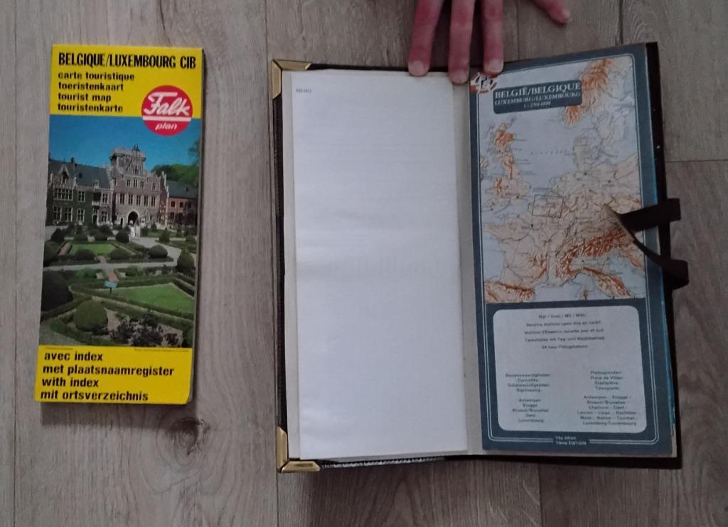 Autokaart + toeristenkaart België/Luxemburg, Boeken, Atlassen en Landkaarten, Ophalen of Verzenden, België