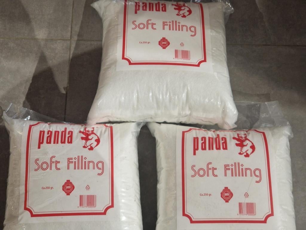 Set Panda , soft filling ,  3 x 250 gram . Nieuw, Ophalen of Verzenden, Nieuw, Wit