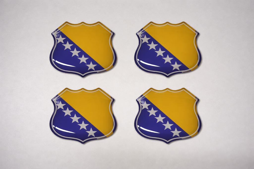 3D Bosnie gel vlag stickers UV-bestendig, Verzamelen, Verzenden, Nieuw, Overige typen