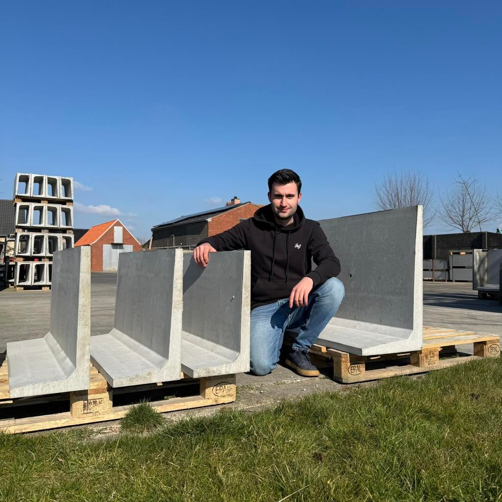 Keerwanden 50 en 75cm hoogte, Ophalen, Nieuw, Beton