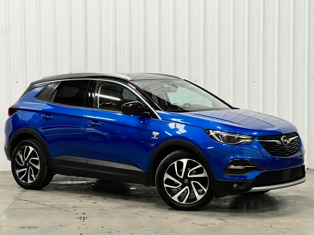 - Opel Grandland X - 1.6 Diesel - 360CAM - Carplay - BJ 2017, 4 cilinders, Blauw, Leder en Stof, Bedrijf