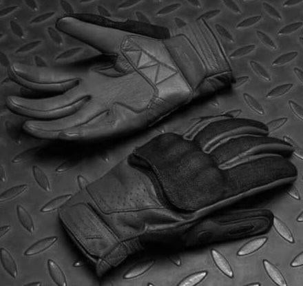 Gants de moto en cuir et textile nouveau noir, Motos, Envoi, Neuf, avec ticket, Femmes, Gants