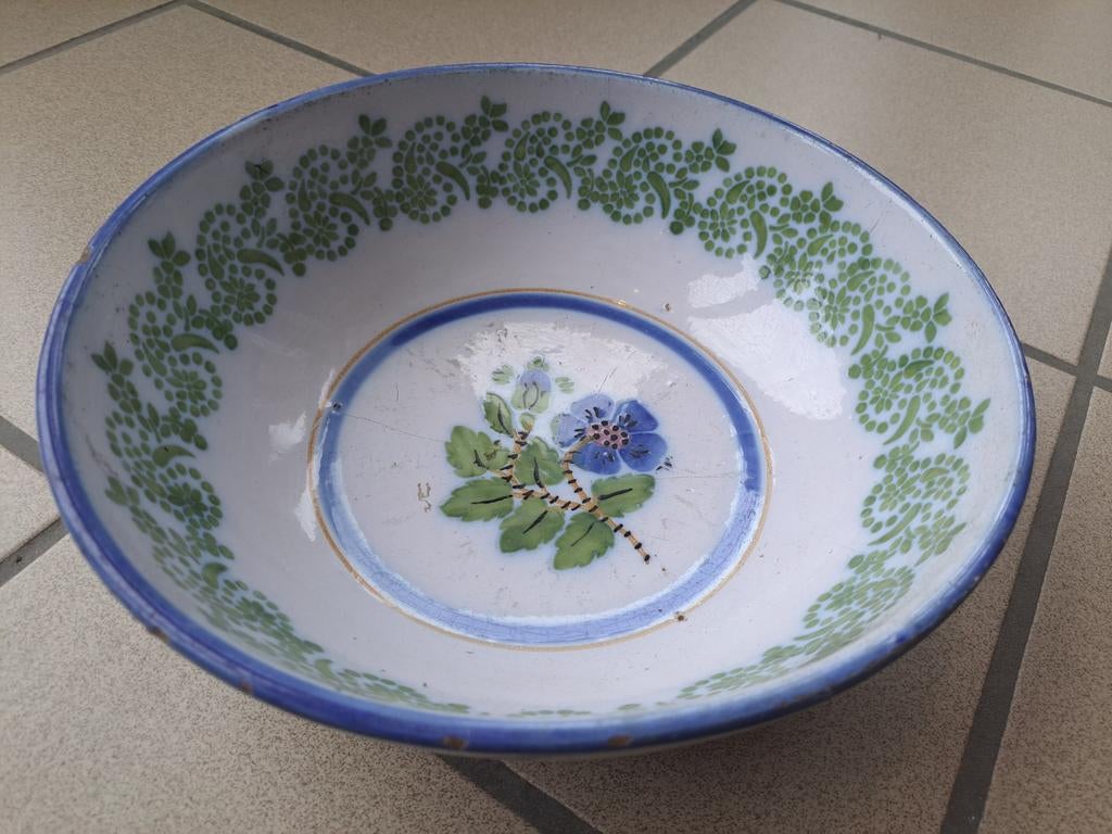 Antieke oude kom, kan ook hangen, Antiek en Kunst, Ophalen