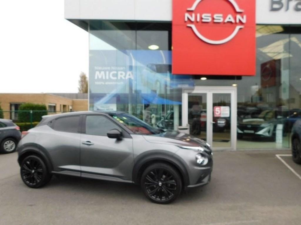 Nissan Juke 1.0 DIG-T ENIGMA  5 JAAR WAARBORG, Blauw, Bedrijf, 5 deurs, Stadsauto