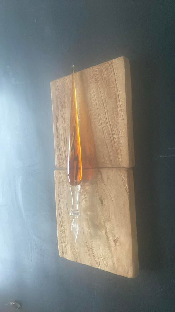 Porte plume en verre soufflé a la main, Enlèvement, Neuf, Stylo