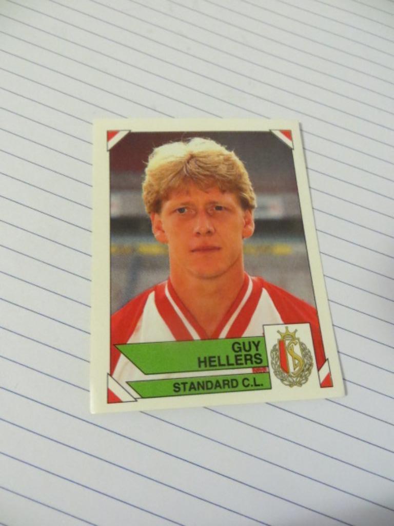 Voetbal: Sticker football 95 :  Guy Hellers - Standard, Enlèvement ou Envoi, Neuf, Autocollant