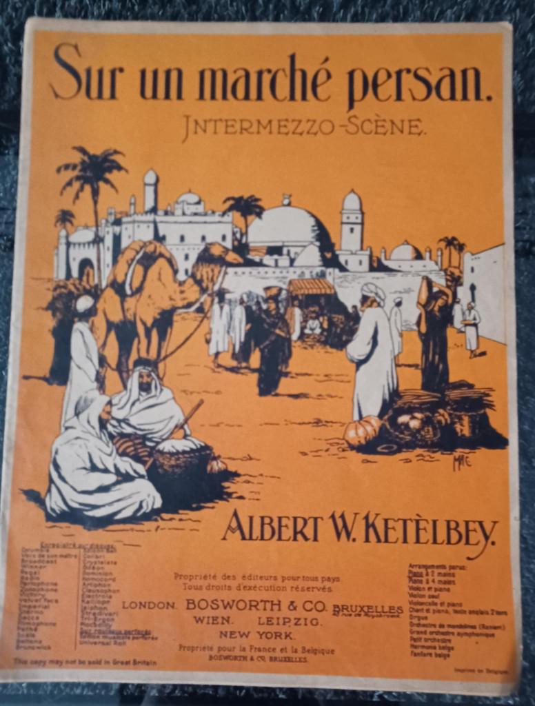 Ancienne partition de musique "Sur une marché persan", Musique & Instruments, Enlèvement, Utilisé, Piano