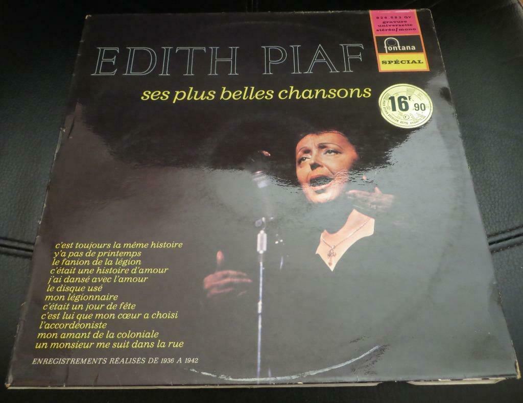 LP VINYL 33 TOURS - EDITH PIAF SES PLUS BELLES CHANSONS, Envoi, 12 pouces, Autres genres