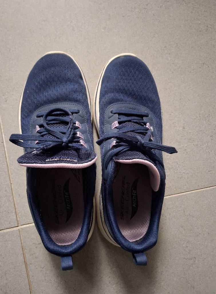 Sketchers, Ophalen, Blauw, Sportschoenen, Sketchers