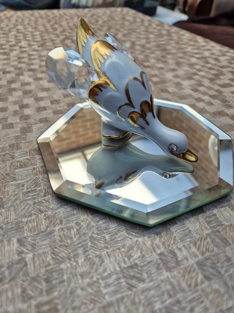 Capodimonte porceleinen eend met Swarovski, Enlèvement ou Envoi