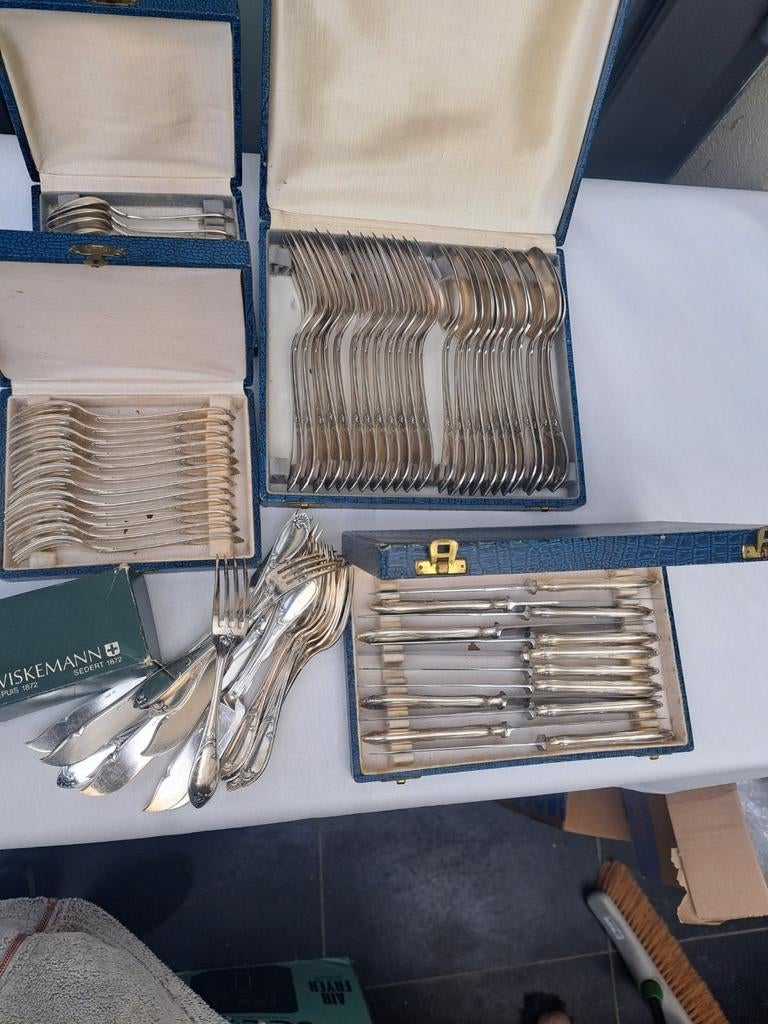 couverts en métal argenté Wiskemann 76 pièces, Enlèvement