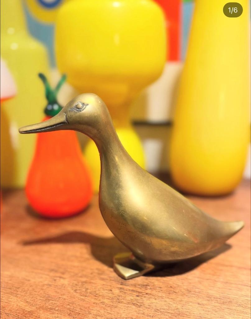 Messing eend, Antiek en Kunst, Antiek | Brons en Koper, Ophalen of Verzenden