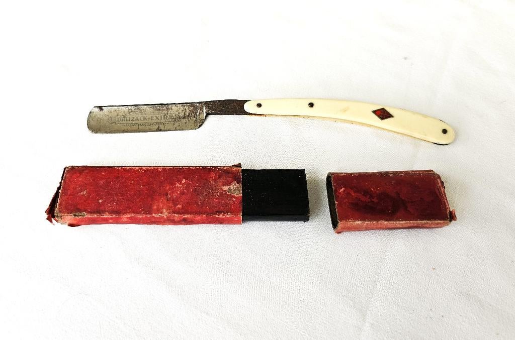 Antiek scheermes – Dreizack - vintage, Antiek en Kunst, Ophalen of Verzenden