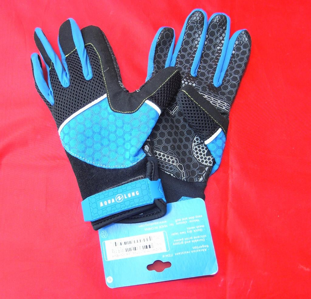 Gants Aqualung Velocity - Noir/Bleu, Sports nautiques & Bateaux, Plongée, Enlèvement ou Envoi, Neuf, Autres types