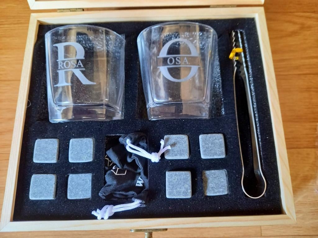 SET MET WHISKY GLAZEN, Ophalen of Verzenden, Nieuw, Borrel- of Shotglas