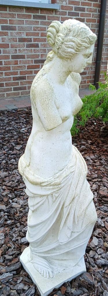 Statue de jardin en pierre française blanche, Jardin & Terrasse, Enlèvement, Comme neuf, Pierre