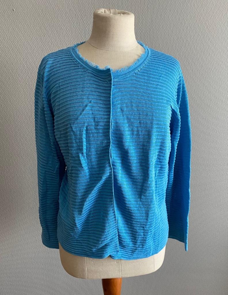 Blauwe gilet Mayerline Brussels maat L, Maat 42/44 (L), Zo goed als nieuw, Mayerline Brussels, Verzenden