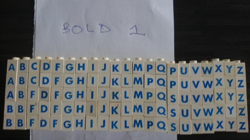 lego letters basisplaat 50x50, Ophalen of Verzenden, Gebruikt, Losse stenen, Lego