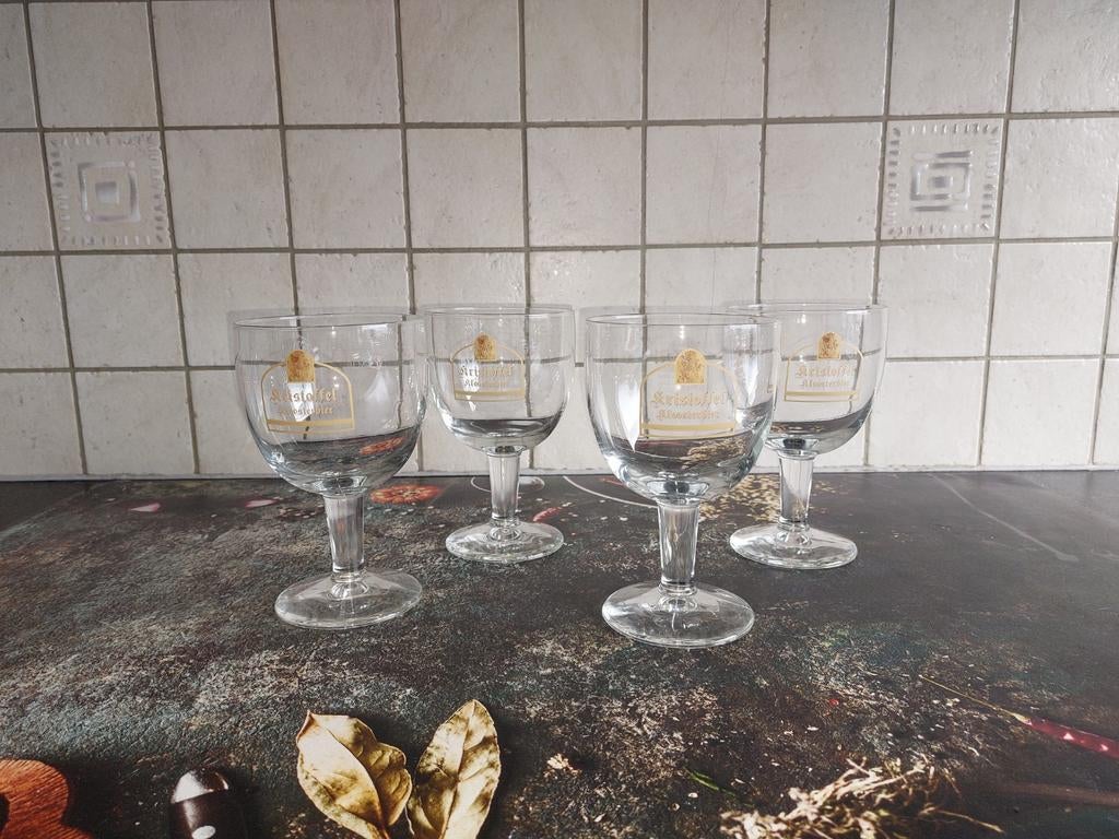 Kristoffel kloosterbier glazen brouwerij Martens, Verzamelen, Glas en Drinkglazen, Ophalen of Verzenden, Zo goed als nieuw, Bierglas