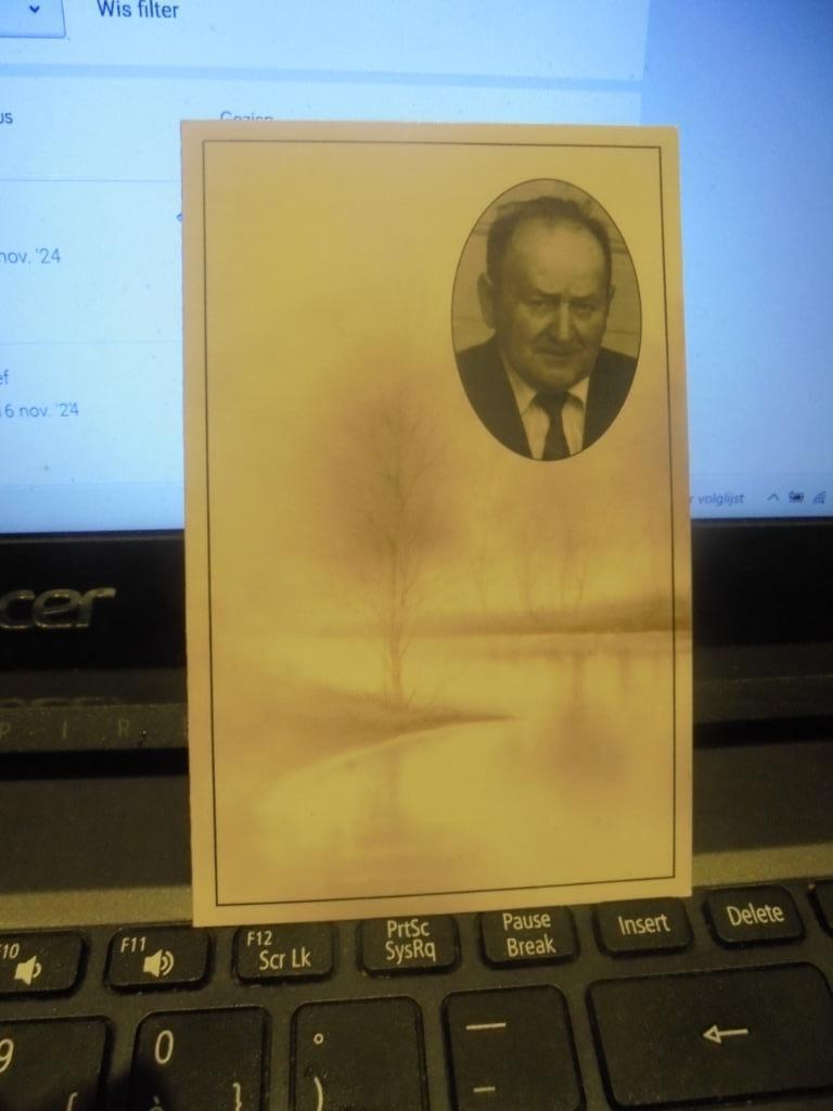 dp Valère Allaert, Ophalen of Verzenden, Bidprentje