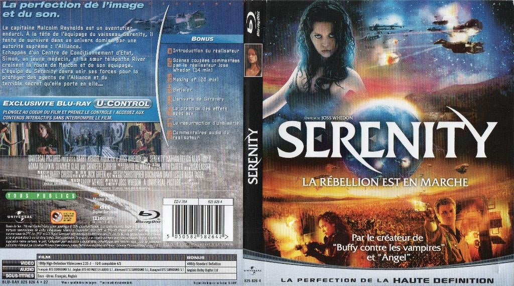 serenity  (blu-ray) neuf, CD & DVD, Blu-ray, Enlèvement ou Envoi, Comme neuf, Action