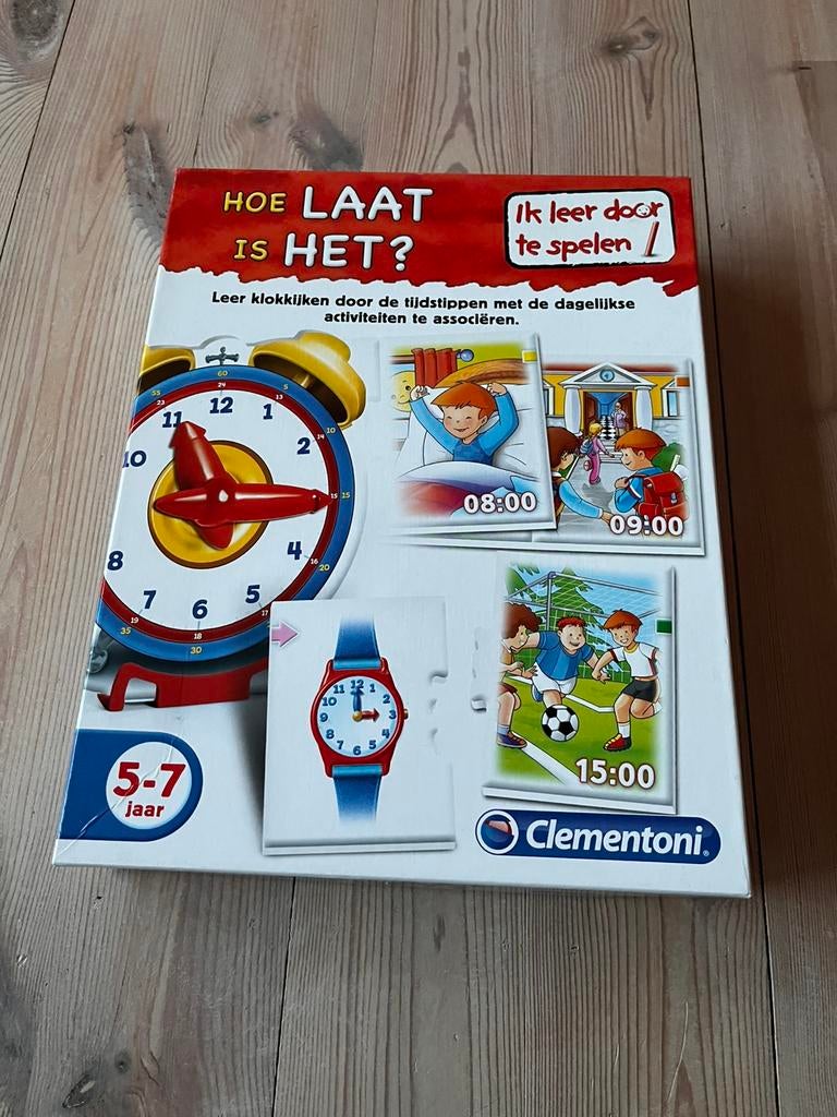 Hoe laat is het? Kloklezen, Clementoni, Ophalen of Verzenden, Zo goed als nieuw, Ontdekken