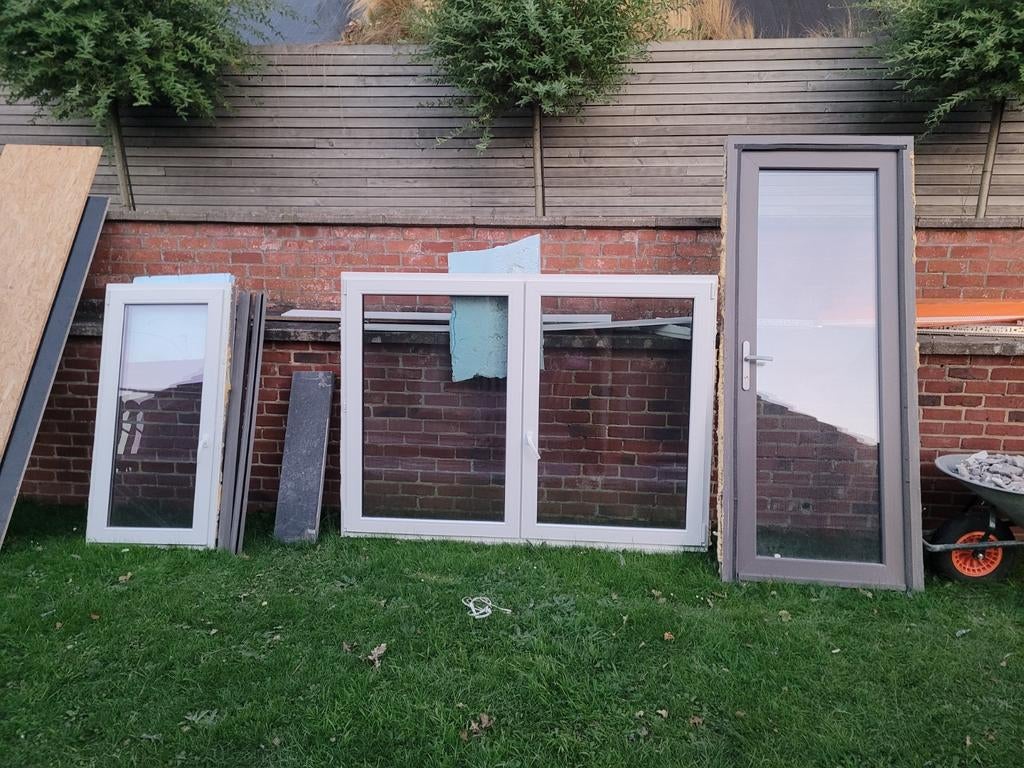 3 châssis triple vitrages à vendre, Bricolage & Construction, Enlèvement, Utilisé, Vitre comprise, Autres types