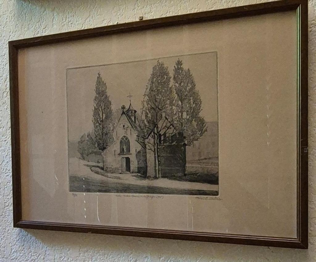 Gravure d' Henri Quitellier Notre Dame des affigés 59/75, Antiek en Kunst, Kunst | Etsen en Gravures, Ophalen of Verzenden