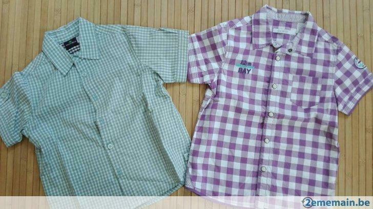 Lot chemises manches courtes garçon taille 5 ans, Enlèvement ou Envoi, Utilisé, Garçon, Chemise ou À manches longues