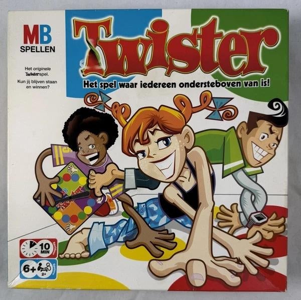 Twister Bordspel MB gezelschapsspel spel partyspel compleet, Een of twee spelers, Verzenden, Zo goed als nieuw, MB SPELLEN