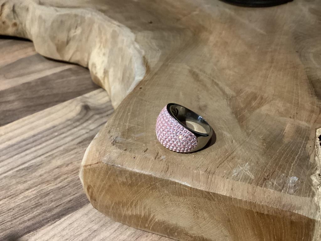 Ring Victoria roze nieuw, Bijoux, Sacs & Beauté, Bagues, Neuf, Enlèvement ou Envoi, Rose, 18 à 19