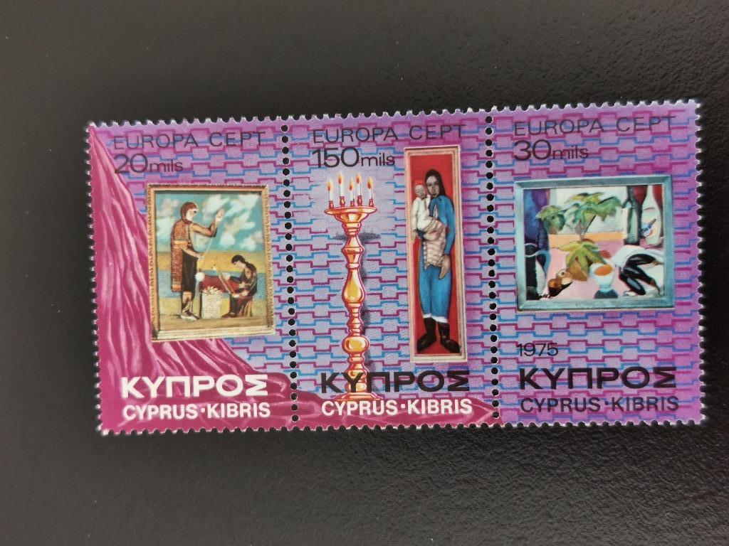 Chypre 1975 - Europe CEPT - tableaux - connectés **, Enlèvement ou Envoi, Non oblitéré