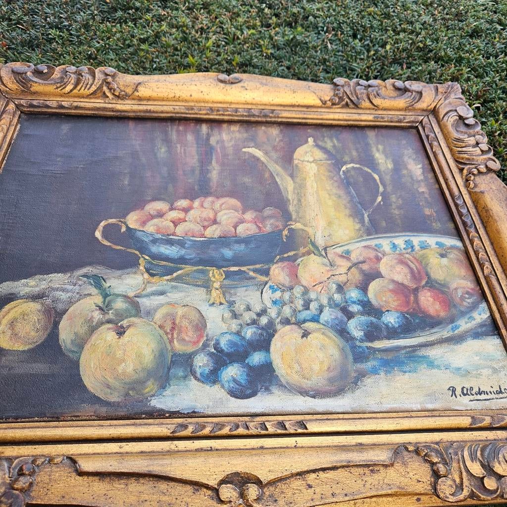 toile nature morte de richard aldrich, Antiquités & Art, Art | Peinture | Classique, Enlèvement