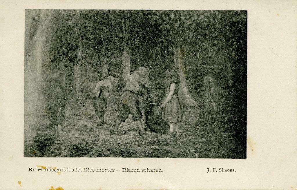 Prentkaart Blaren scharen, Ophalen of Verzenden, Voor 1920, Ongelopen, Antwerpen