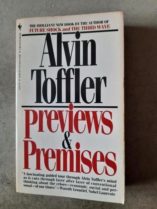 Previews & Premises door Alvin Toffler, Enlèvement ou Envoi, Comme neuf